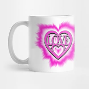 Pink hearts Mug